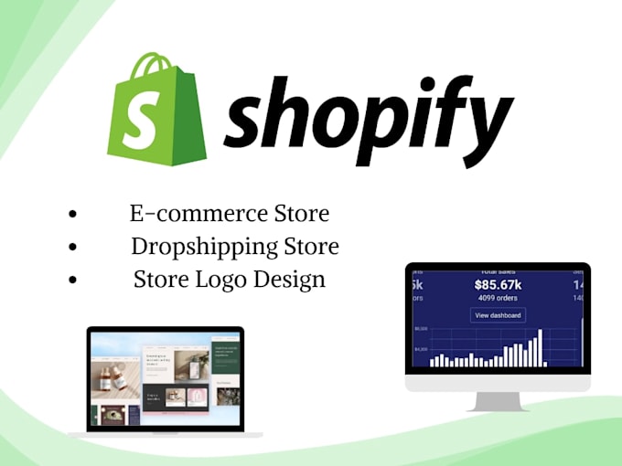 Gig Preview - Create shopify store, shopify website design shopify drop shipping