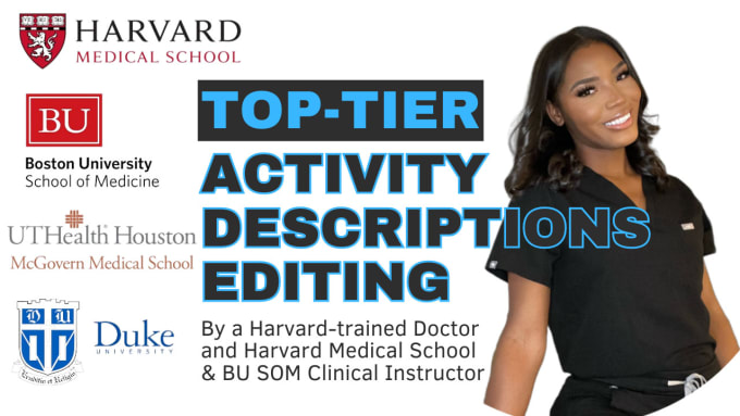 Gig Preview - Perfect your medical school activity descriptions