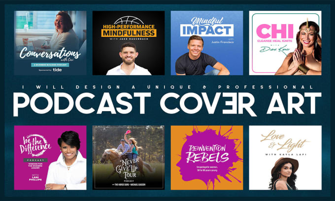 Gig Preview - Design podcast cover art and podcast logo professionally