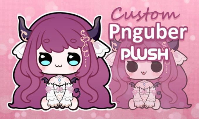 Gig Preview - Create a custom plush pngtuber