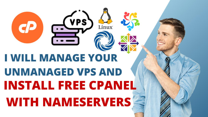 Gig Preview - Manage your unmanaged vps and install free cpanel