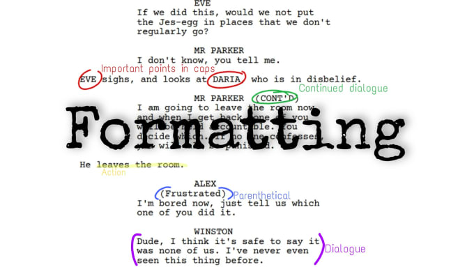 Gig Preview - Format your short script