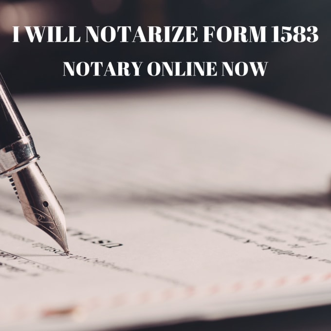 Gig Preview - Notarize usps form 1583 online available now same day