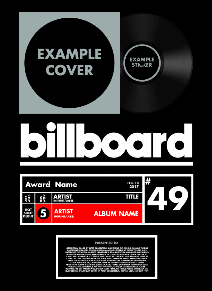 Gig Preview - Create a high quality replica billboard awards poster