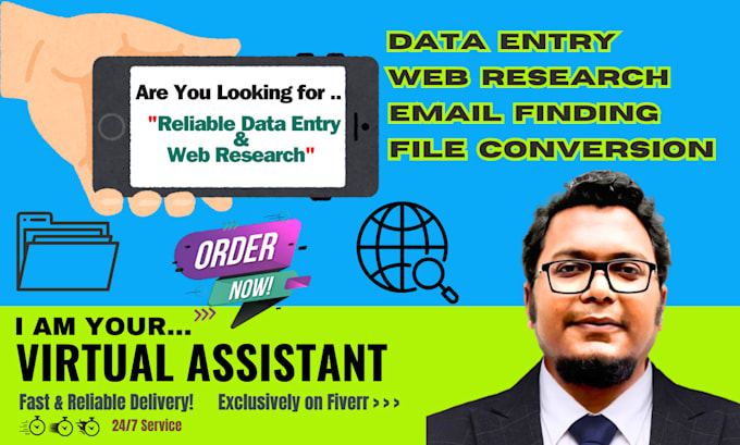 Bestseller - do professional data entry and web research services