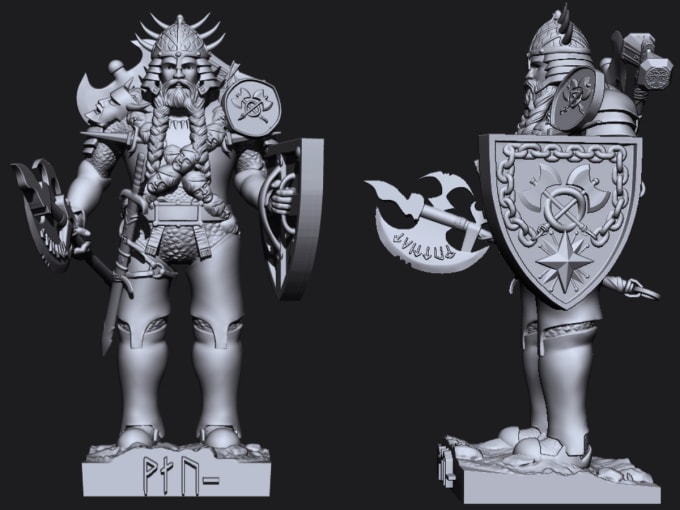 Gig Preview - Sculpt miniatures 3d miniature 3d model figurines for 3d printing