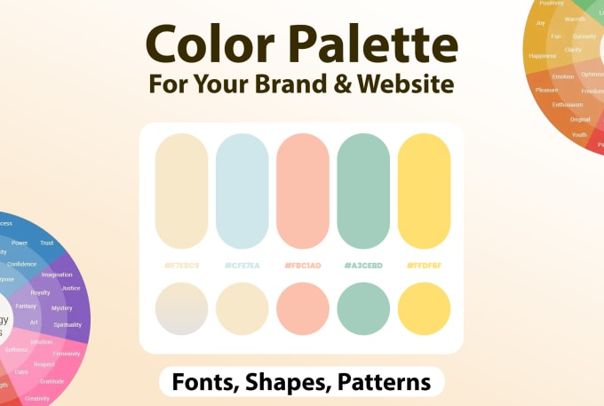 Gig Preview - Create unique, perfect color palette for your brand, website