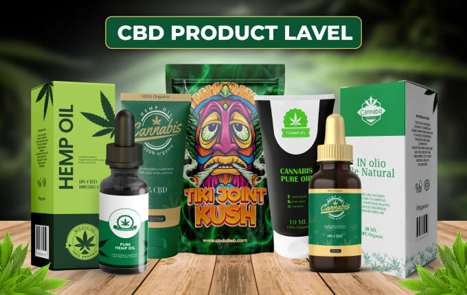 Gig Preview - Cbd vape, mylar bag, weed pouch, cannabis packaging, jar, food packaging design