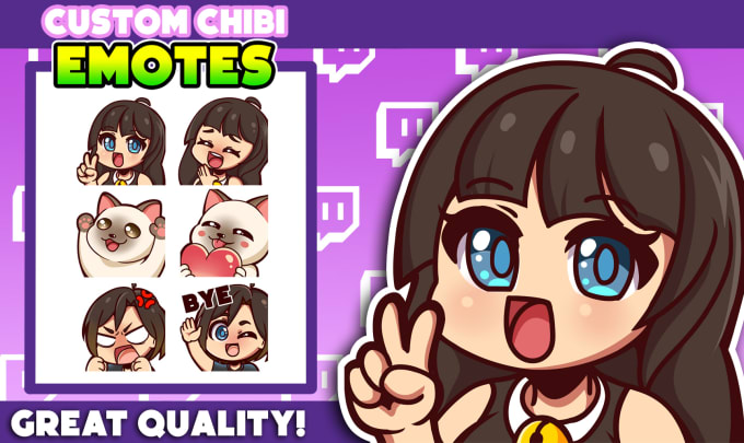 Gig Preview - Create custom emotes for your twitch channel