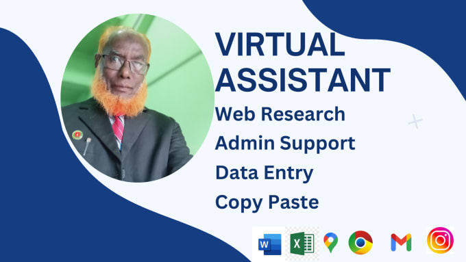 Gig Preview - Be your professional virtual assistant for admin support