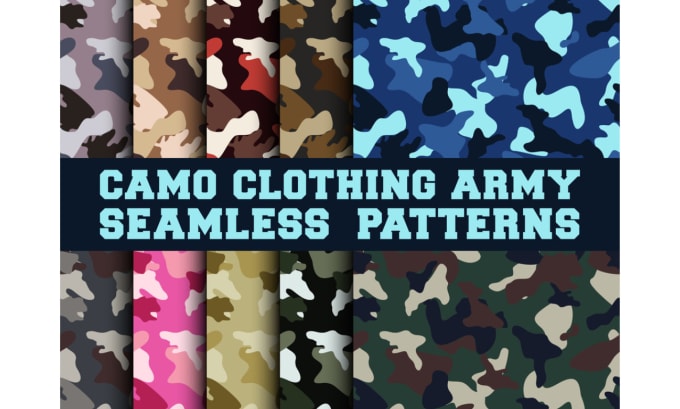 Bestseller - design a unique camouflage seamless pattern in 24hrs