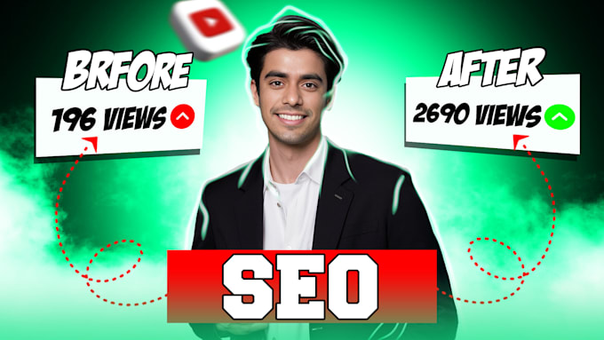 Gig Preview - Here I am a youtube vidoe SEO expert to get rank no1