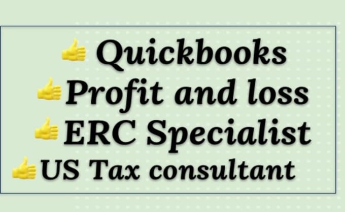 Gig Preview - Do profit and loss USA tax return quickbooks online bookkeeping xero zoho