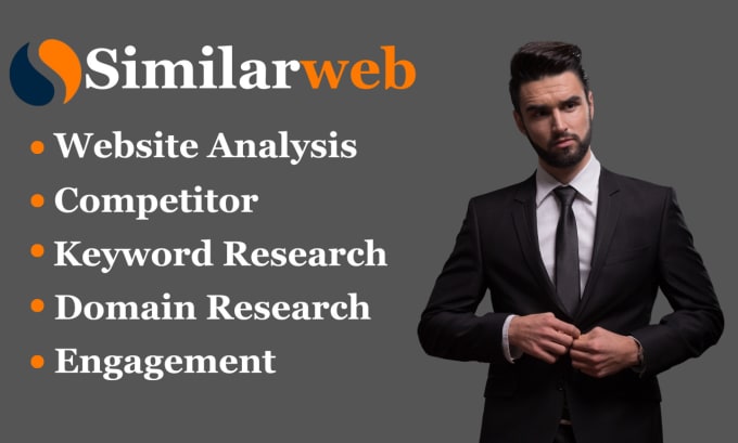 Gig Preview - Analyze similarweb report, similarweb SEO, generate web report, analysis