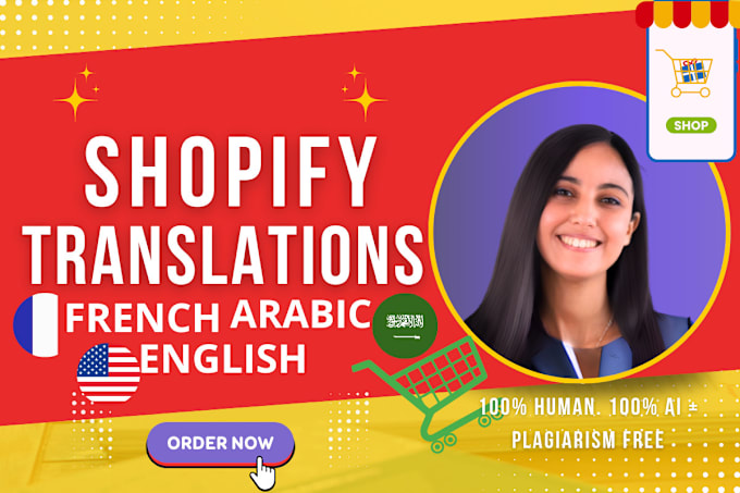 Gig Preview - Translate proofread your shopify stores in arabic and french