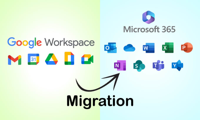 Gig Preview - Migrate google workspace to microsoft 365