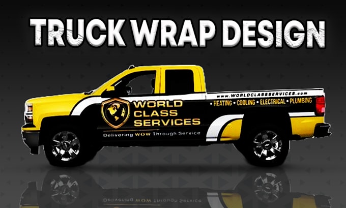 Bestseller - do eye catching truck wrap design,  van wrap, vehicle wrap and trailer design