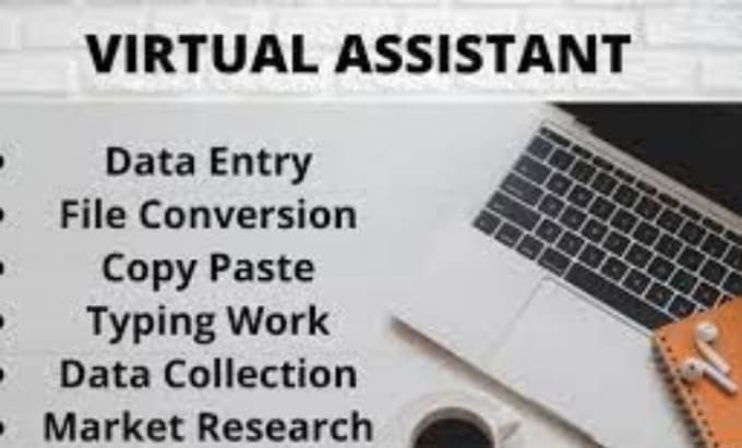 Gig Preview - Be your virtual assistant for data entry,web research