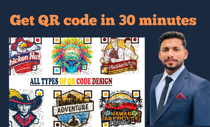 Gig Preview - Create a custom qr code for your business within 30 minutes