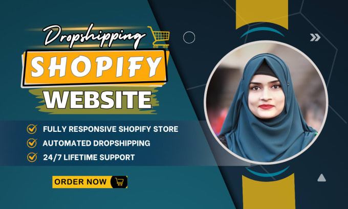 Gig Preview - Create an automated shopify dropshipping website for your business