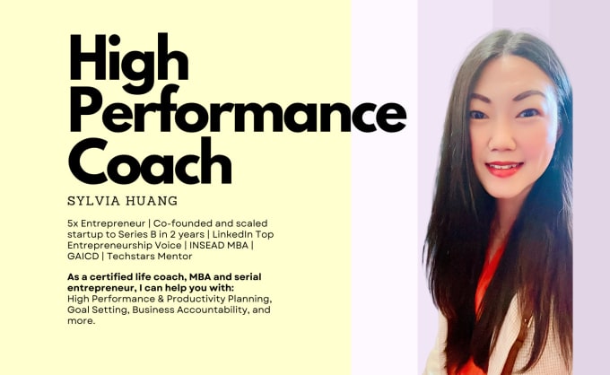 Gig Preview - Be your high performance and accountability coach