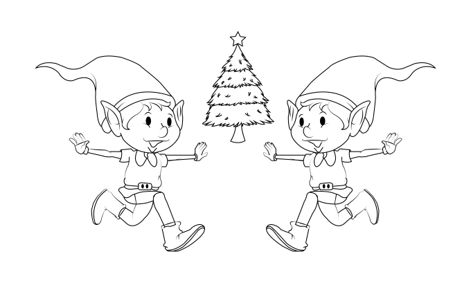 Gig Preview - Draw attractive christmas coloring book pages for your kids