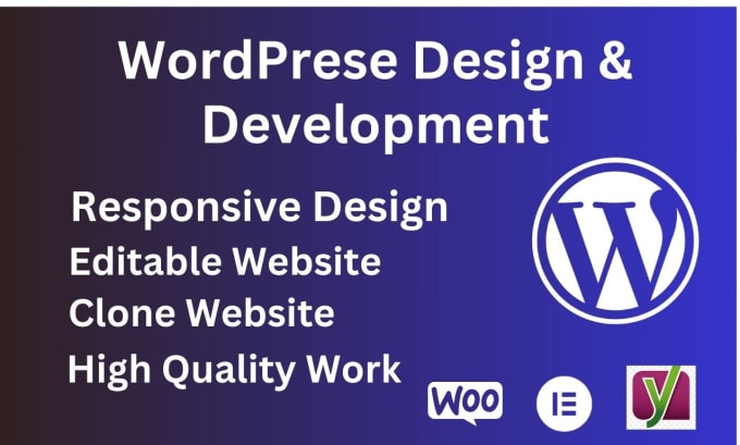 Gig Preview - Design and develop your custom wordpress website