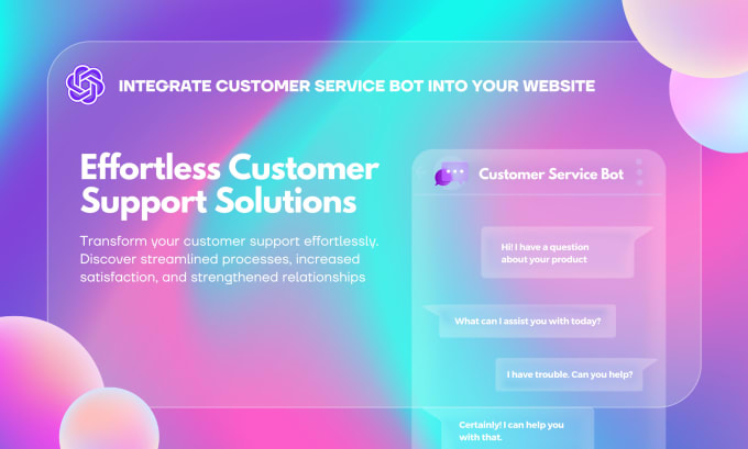 Gig Preview - Seamlessly integrate ai assistance into your website