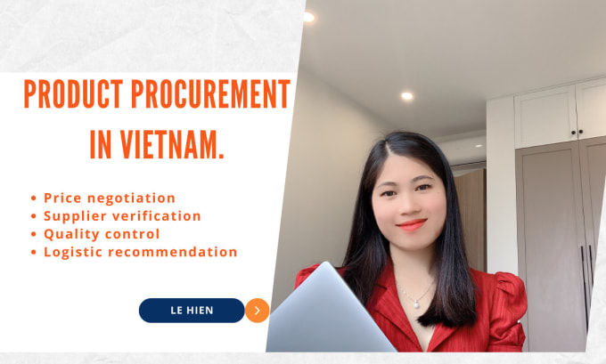 Gig Preview - Be the one purchasing products for you in vietnam