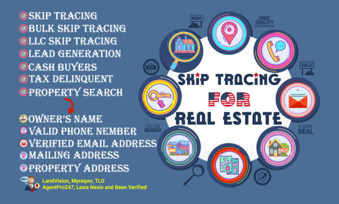 Gig Preview - Do real estate skip tracing and lead generation