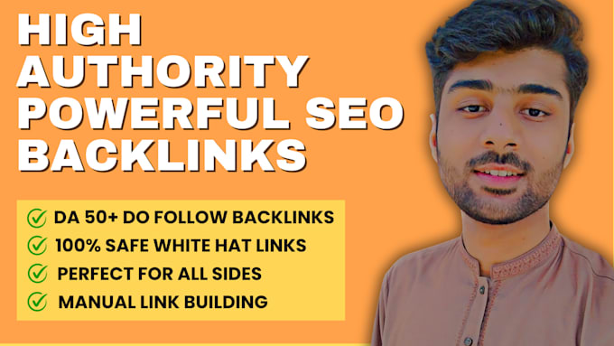 Gig Preview - Create high da manual link building service ranking backlink