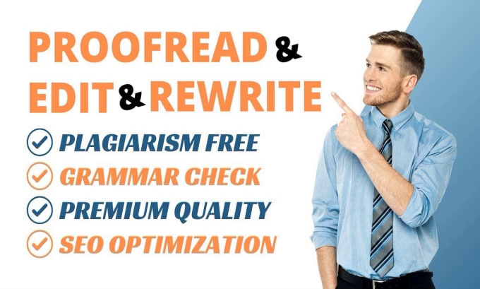 Gig Preview - Rewrite, proofread, edit, and create SEO friendly articles