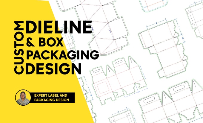 Gig Preview - Create custom packaging dieline,  box packaging with dieline