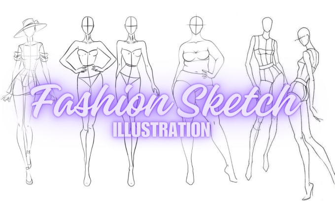 Gig Preview - Draw a fashion illustration, sketch