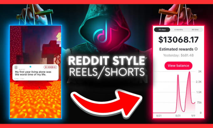 Bestseller - create super engaging reddit videos, tiktok reels, and youtube shorts