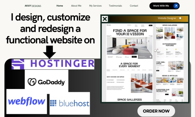 Gig Preview - Deploy modern wordpress website on godaddy hostinger bluehost