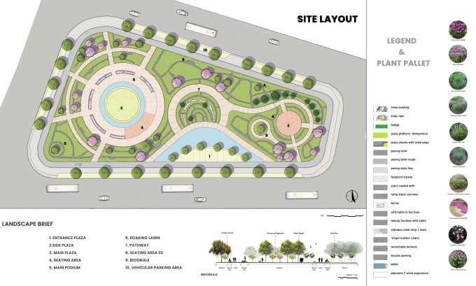 Gig Preview - Render architectural site plan or landscape plan