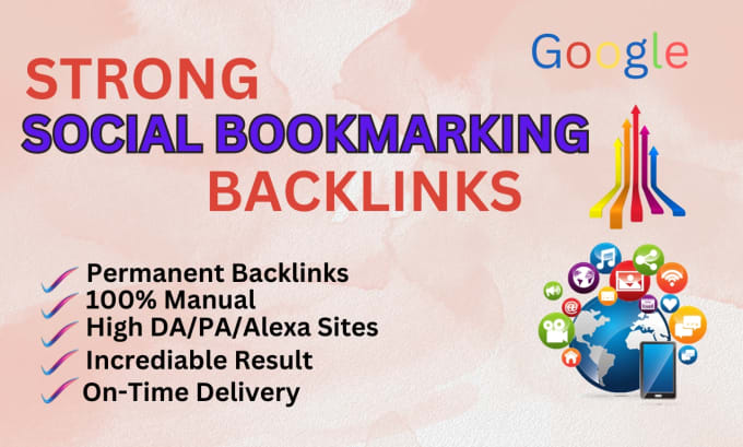 Gig Preview - Do manually 60 social bookmarking on high da backlinks