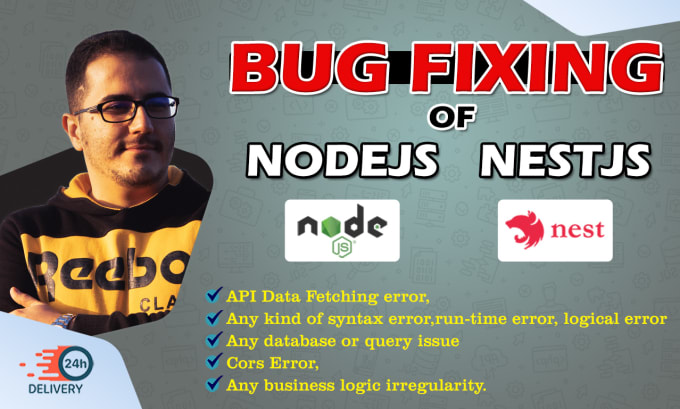 Gig Preview - Nodejs and nestjs bug fixing