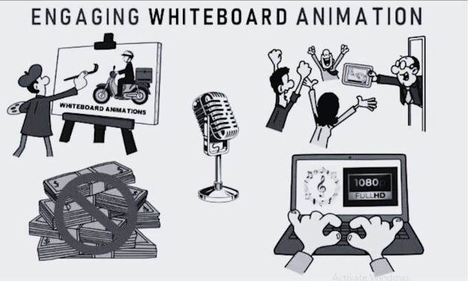 Gig Preview - Create a whiteboard animation explainer video