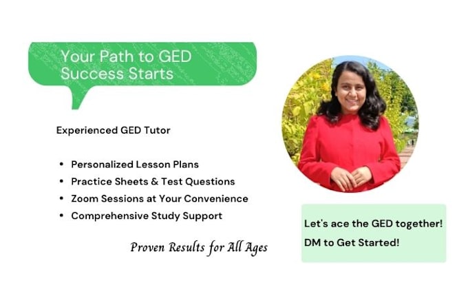 Gig Preview - Tutor you for ged test