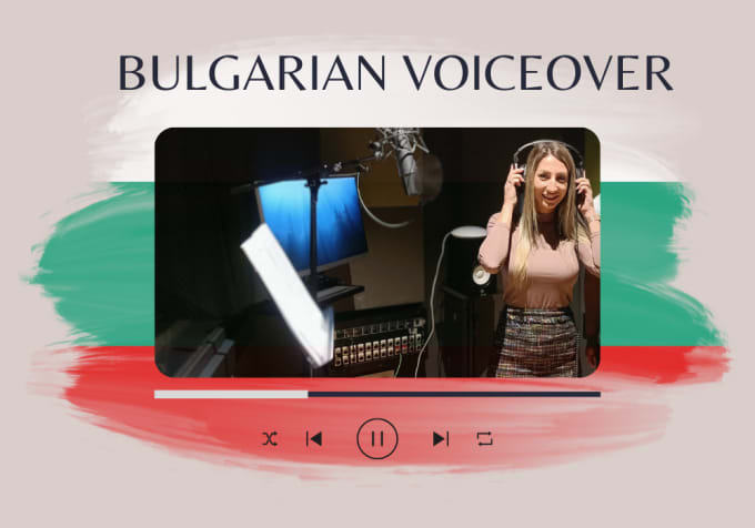 Gig Preview - Record your professional bulgarian voiceover