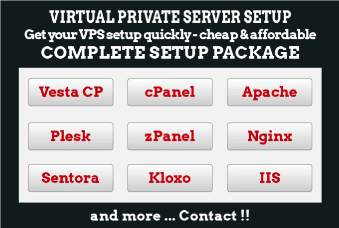 Gig Preview - Setup your VPS or Dedicated server