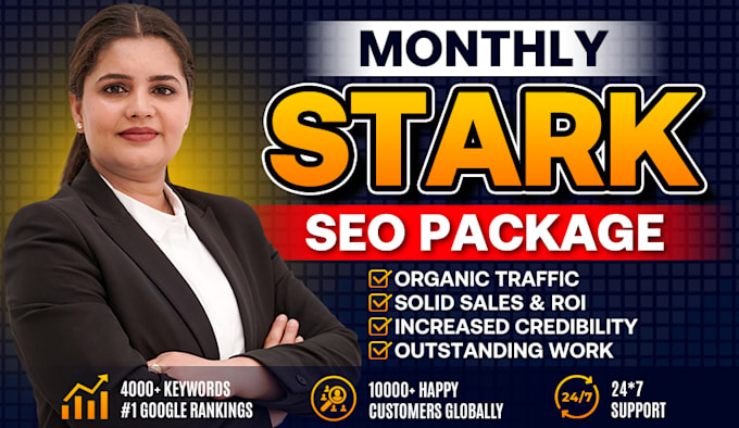 Gig Preview - Stark monthly off page seo backlinks service with guest post for top google rank