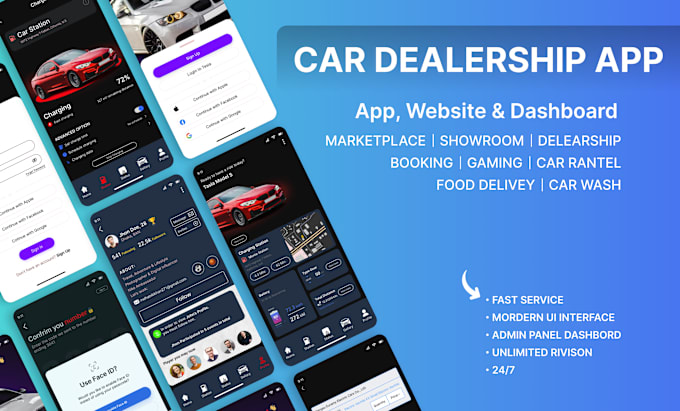 Bestseller - design car dealership, sourcing mobile app, auto transport