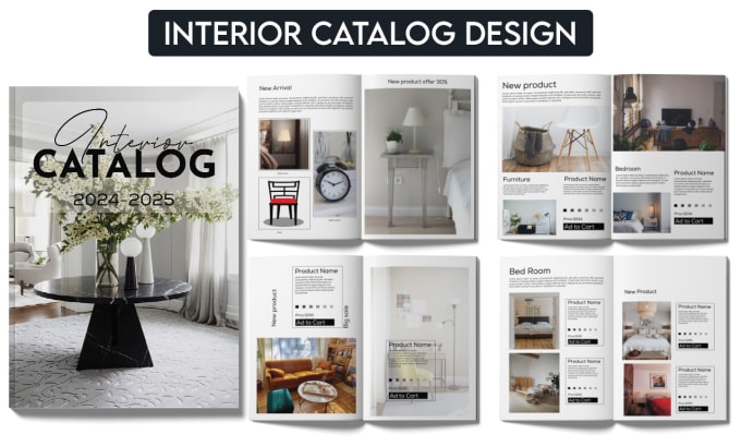 Gig Preview - Do creative interior, product, fashion catalog design, and booklet