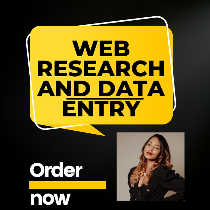 Gig Preview - Do web research and data entry