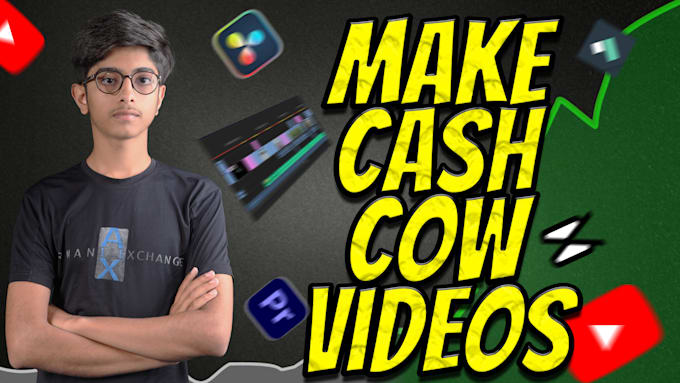 Gig Preview - Make faceless cash cow videos for youtube automation