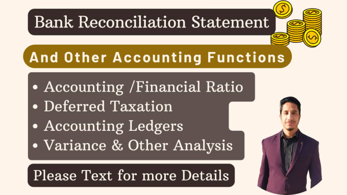 Gig Preview - Prepare bank reconciliation and financial ratio analysis