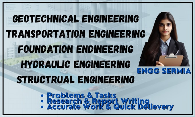 Gig Preview - Do your civil,hydrology,structure,transportation,environmental engineering task